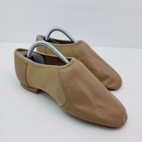 NEW Bloch Neo Flex Womens Size 8 Tan Leather Slip On Dance Jazz Shoes S0495L - Picture 1 of 12